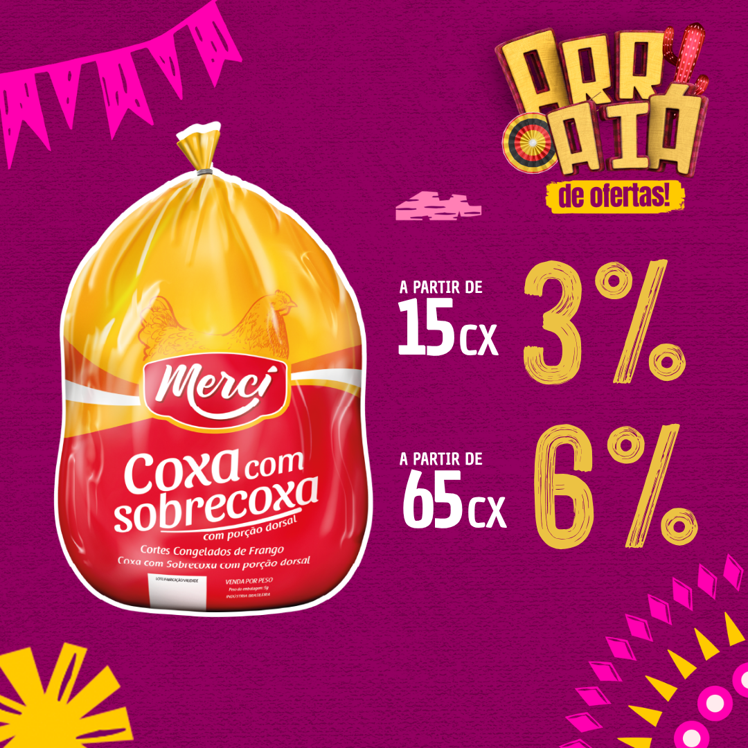 Coxa com Sobrecoxa Cong 12kg - Merc&iacute;